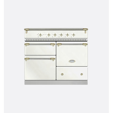 Lacanche LVI1053CTCTYB 100cm Classic Macon Induction Range Cooker, Chantilly & Brass
