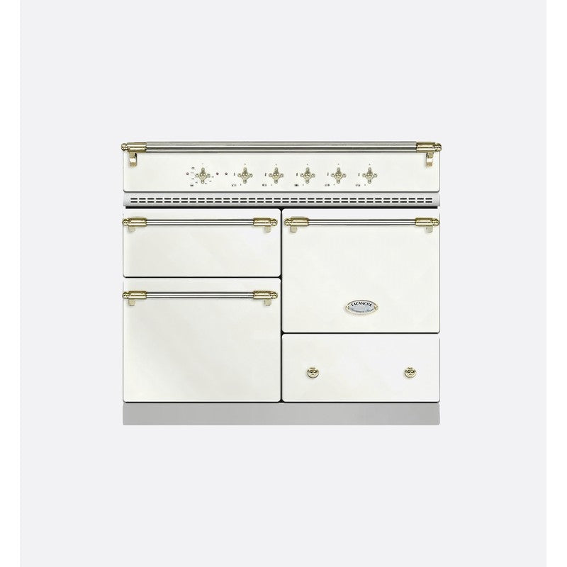 Lacanche LVI1053CTCTYB 100cm Classic Macon Induction Range Cooker, Chantilly & Brass