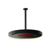 Bromic Heating Eclipse Steel Straight Pole 600mm, Matte Black
