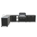 Cozze Modular Outdoor Kitchen Stainless Steel with Gas Grill, Sink & Storage