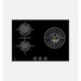 V-Zug GAS731GKBZ Cast Iron Natural Gas Hob 70cm, BlackDesign