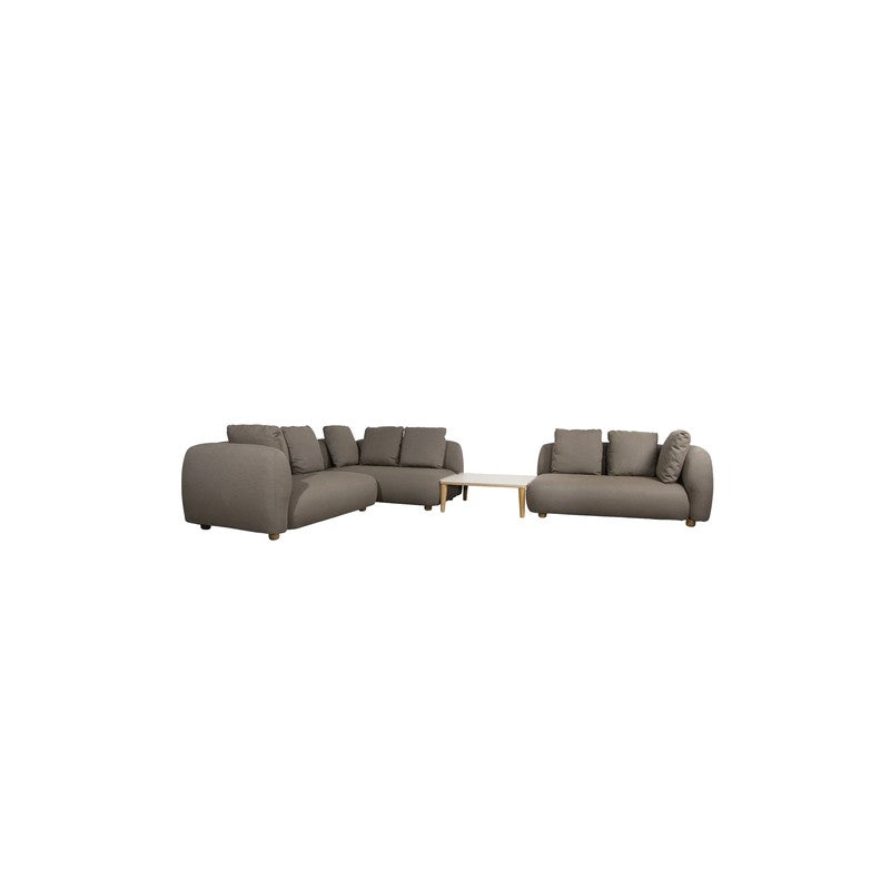 Cane-line Capture Corner Sofa with Table & Chaise Lounge