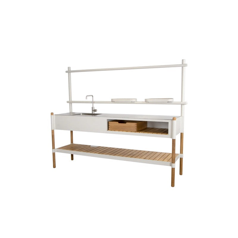Sticks Kitchen with Teak Shelf