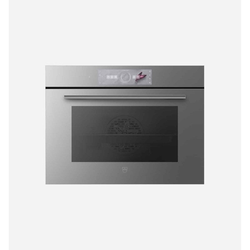 V-Zug Combair V4000 45P 60cm Aluminium Single Oven, Platinum Mirror Glass