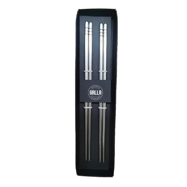 GRLLR Chopstick Set of Two, Stainless Steel