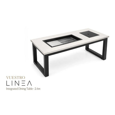 Vuestro Linea Rectangular Integrated Dining Table 2.4m
