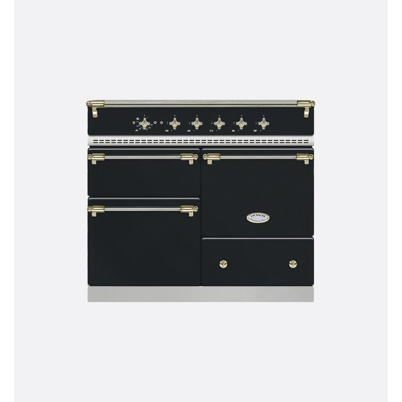 Lacanche Classic Macon LVI1053CTANTA Induction Range Cooker 100cm, Anthracite & Brass