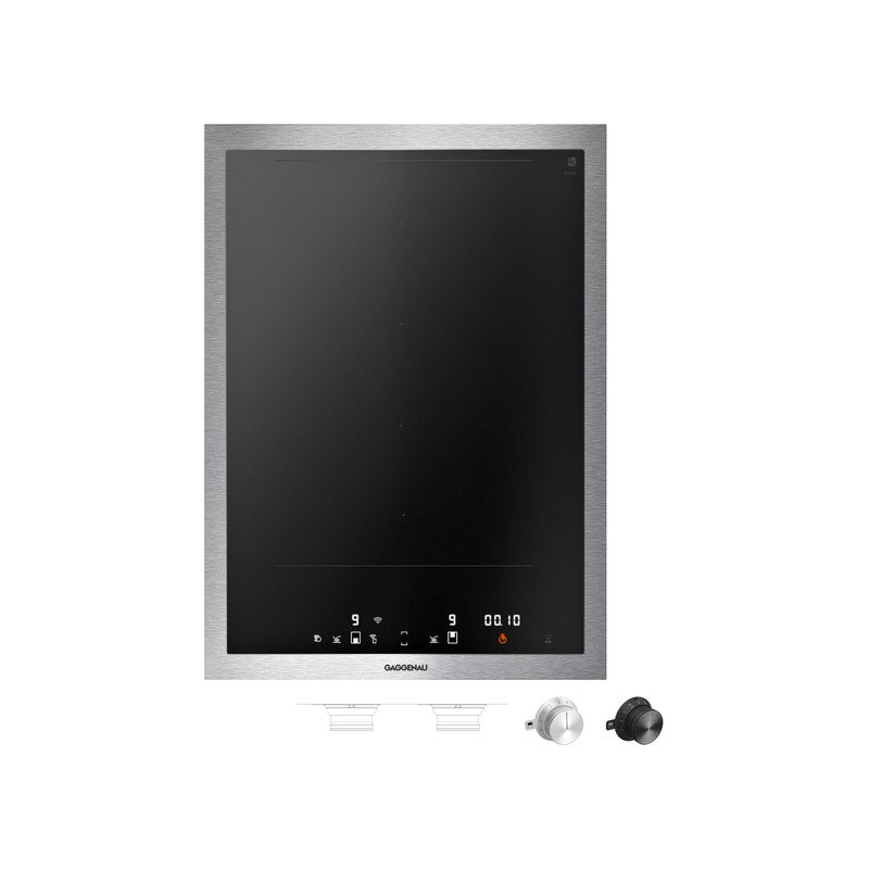 Gaggenau 400 Series VI422115 Stainless Steel Vario Flex Induction Cooktop 38cm, Black