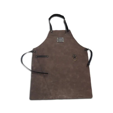 GRLLR Leather Apron, Dark Brown