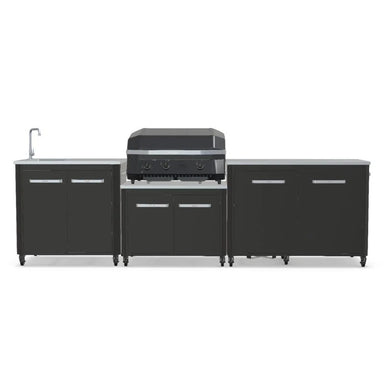 Cozze Modular Outdoor Kitchen Steel with Gas Grill, Storage & Sink