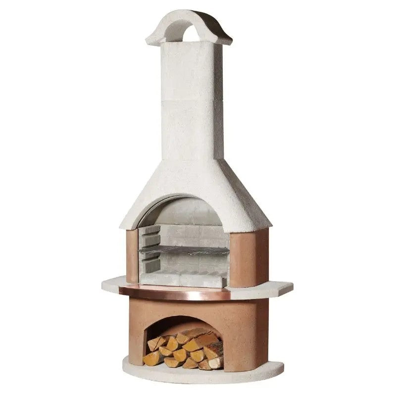 Buschbeck Bologna Masonry Barbecue, White Quartz & Terracotta