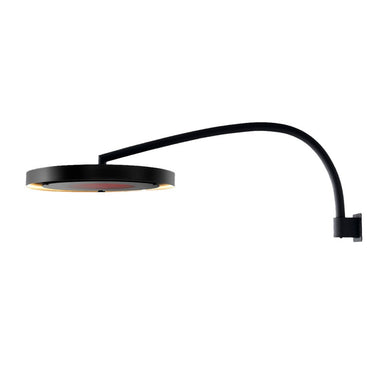 Bromic Heating Eclipse Steel Wall Mount Pole, Matte Black