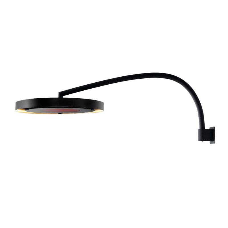 Bromic Heating Eclipse Steel Wall Mount Pole, Matte Black