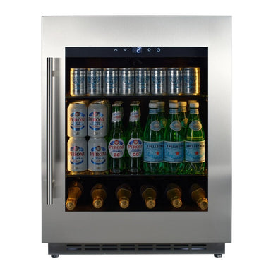 CELLA BV34-SSH Stainless Steel Undercounter Drinks Fridge 600mm, Stainless