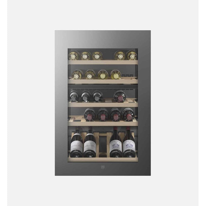 V-Zug V4000 WineCooler 90 60cm Glass Fully-Integrated Wine Cooler, Platinum Mirror Glass