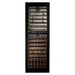 CELLA Kitchenline Glass Integrated Wine Fridge 96 Bottle, Black Glass