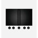 Bora Pro 3.0 Cooktop Extractor System with 2x Induction Cooktops & Ecotube Ducting, Black