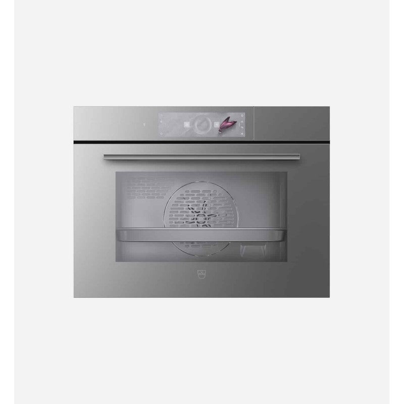 V-Zug V4000 Steamer 45 60cm Steam Oven, Platinum Mirror Glass