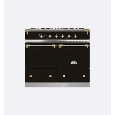 Lacanche Cluny LG1052CTBKA 100cm Dual Fuel Range Cooker, Black & Brass