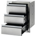 Napoleon Built-In Components Stainless Steel Triple Drawer 18 x 24 Inch