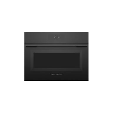 Fisher & Paykel OM60NMUB5 60cm Glass Compact Combination Microwave Oven, Black