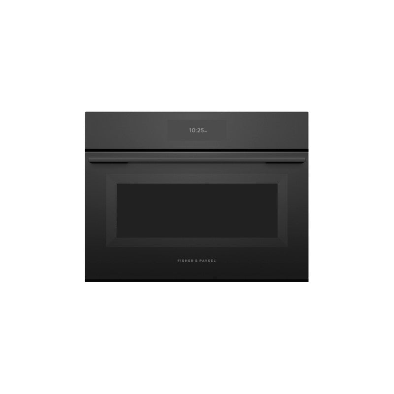 Fisher & Paykel OM60NMUB5 60cm Glass Compact Combination Microwave Oven, Black