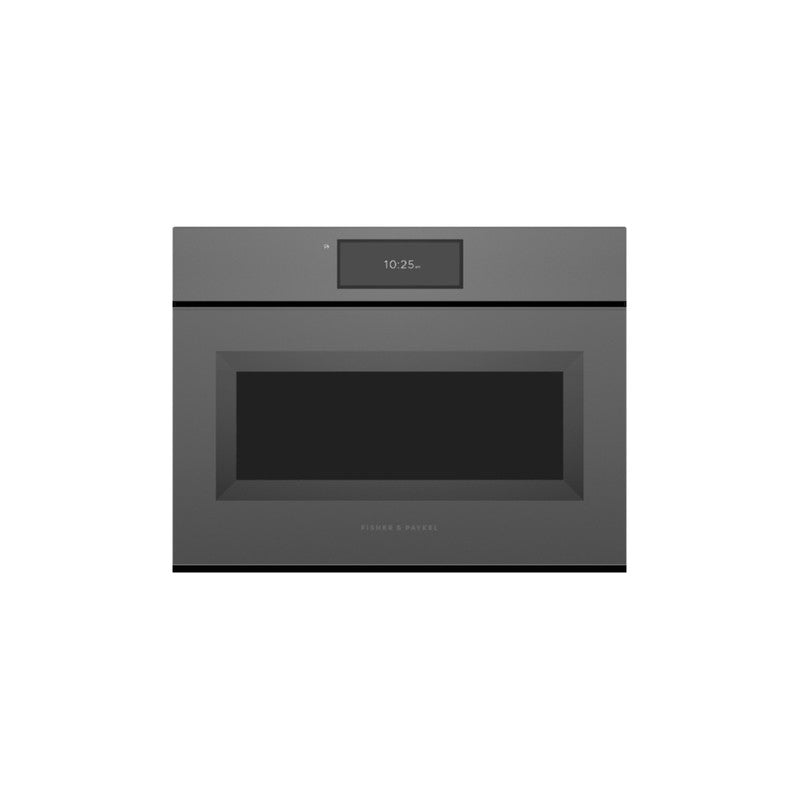 Fisher & Paykel OS60NAMHUNG5 60cm Compact Combination Microwave Oven, Grey Glass