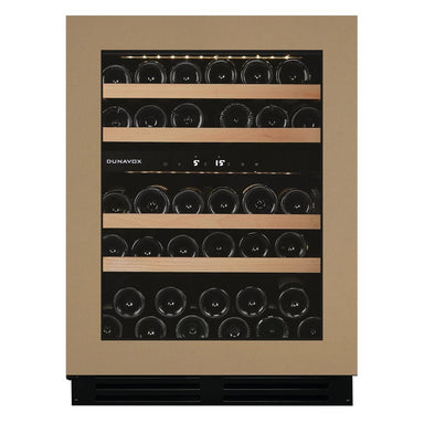 Dunavox FLOW DAUF-39.119DOP.TO Dual Zone 35 Bottle Fully Integrated Undercounter Wine Cooler