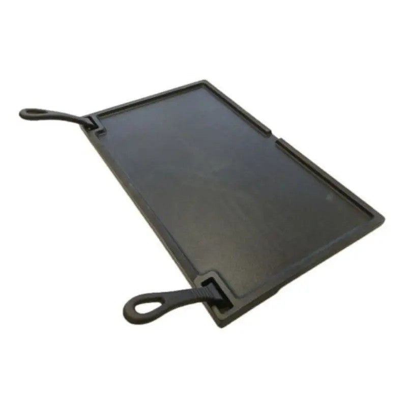 Buschbeck Cast Iron Plancha 54cm x 34cm with Two Removable Handles