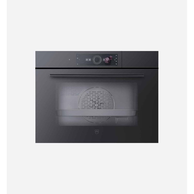 V-Zug V6000 CombiSteamer 45F 60cm Glass Steam Oven, Black Mirror