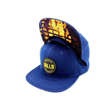 GRLLR Snapback Cap, Fire Blue