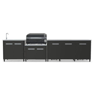 Cozze Modular Outdoor Kitchen Steel with Gas Grill, Extra Storage & Sink