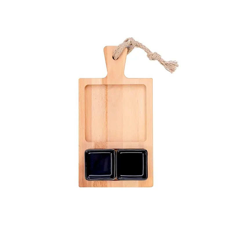 GRLLR Get Together Food Tray Small, Black