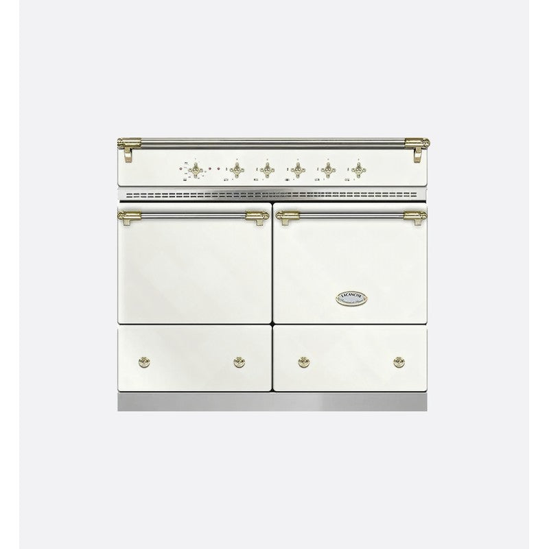 Lacanche LVI1052CTCTYB 100cm Classic Cluny Induction Range Cooker, Chantilly & Brass