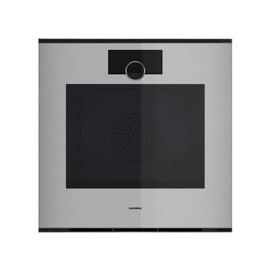 Gaggenau Minimalistic Series GO220130 60cm Sterling Built-In Non Pyrolytic Single Oven, Right Hand Hinge