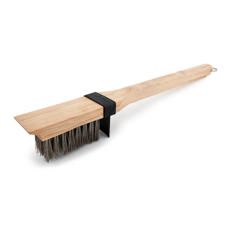 Broil King Deep Bristle Grill Brush with Grime Guard Flap & Scraper