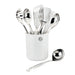 Hestan Provisions Stainless Steel Utensil Set 8-Piece with Porcelain Utensil Holder