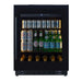 CELLA Kitchenline Undercounter Drinks Fridge 118L, Black Glass