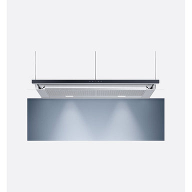 V-Zug V6000 AiroClearCabinet 90cm Extractor Hood, Black Glass