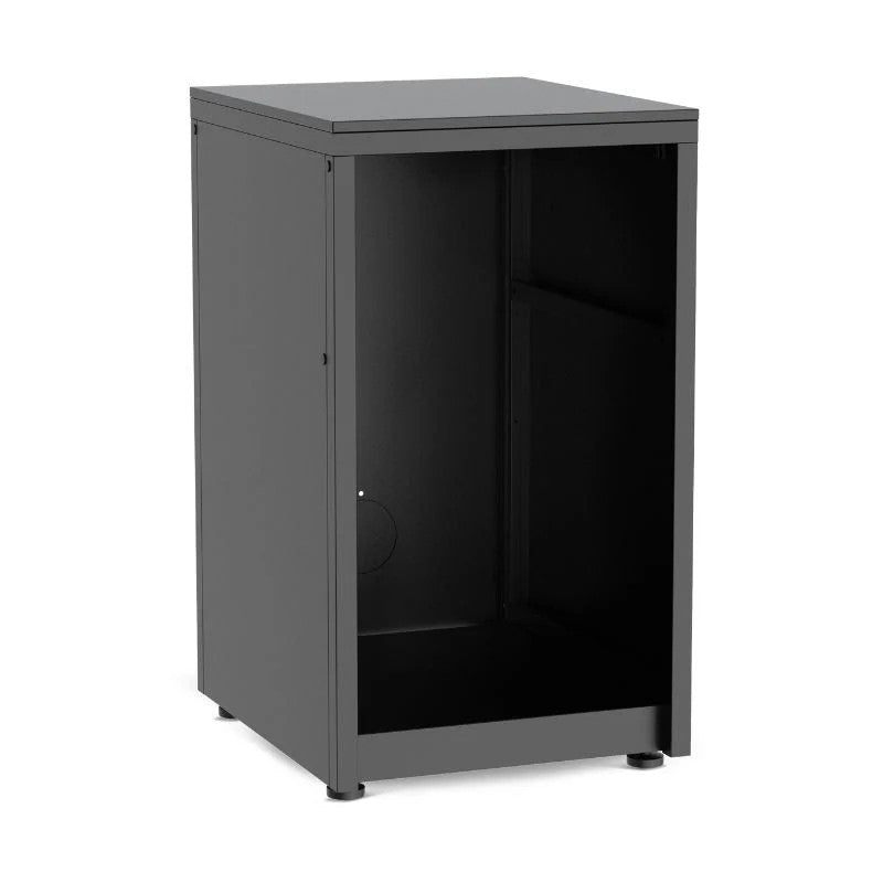 Cozze Elements Zinc-Plated Steel Outdoor Kitchen Fridge Module, Matte Black
