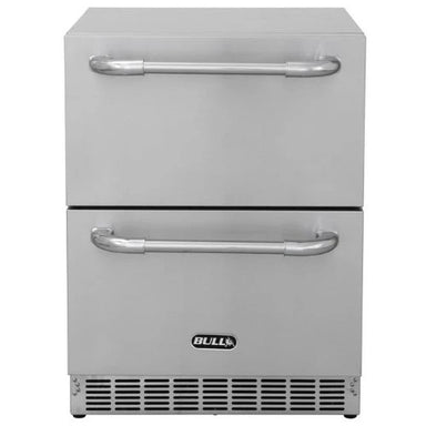 Bull Premium Stainless Steel Double Drawer Fridge 150 Litre