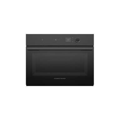 Fisher & Paykel Series 7 OM60NMLB1 60cm Combination Microwave Oven, Black Glass