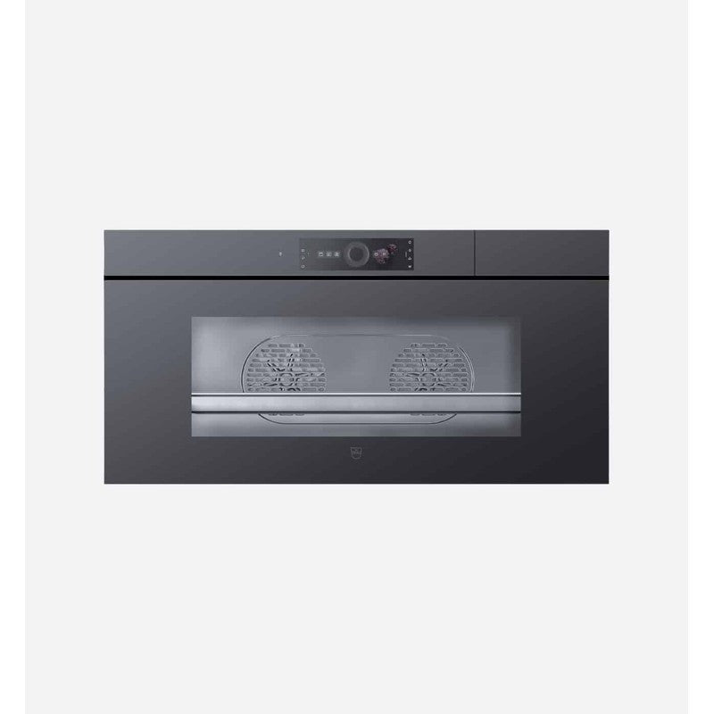 V-Zug V6000 CombiSteamer 45L Grand AutoDoor 60cm Steam Oven, Black Mirror Glass