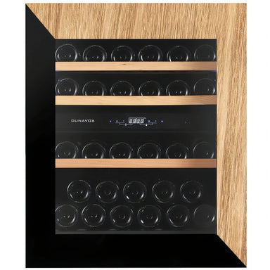 Dunavox NOBLE-32.TO Dual Zone 33 Bottle Fully Integrated Wine Cooler