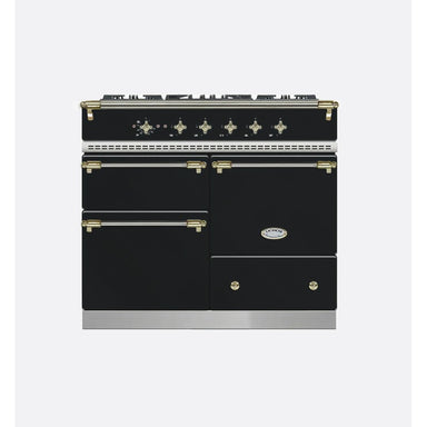 Lacanche Classic Macon 100cm Dual Fuel Range Cooker, Anthracite & Brass