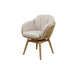 Cane-line Stay Outdoor Dining Chair with Teak Swivel