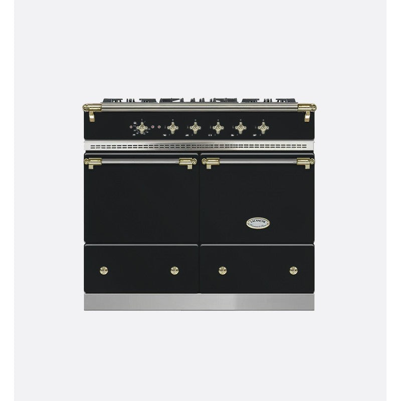 Lacanche Cluny LG1052CTANTA 100cm Dual Fuel Range Cooker, Anthracite & Brass