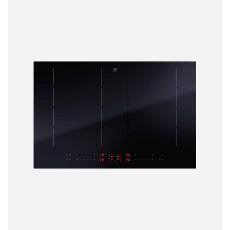 V-Zug V4000 CookTop I804 ZoneFlex 80cm Induction Hob, BlackDesign