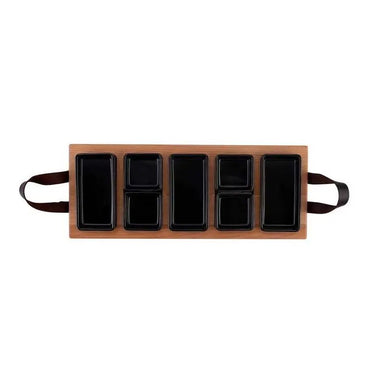 GRLLR Get Together Food Tray Extra Large, Black