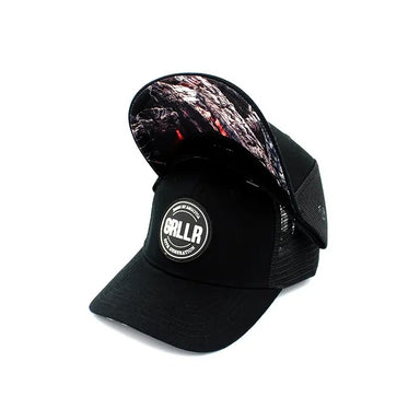 GRLLR Trucker Cap, Burnt Black